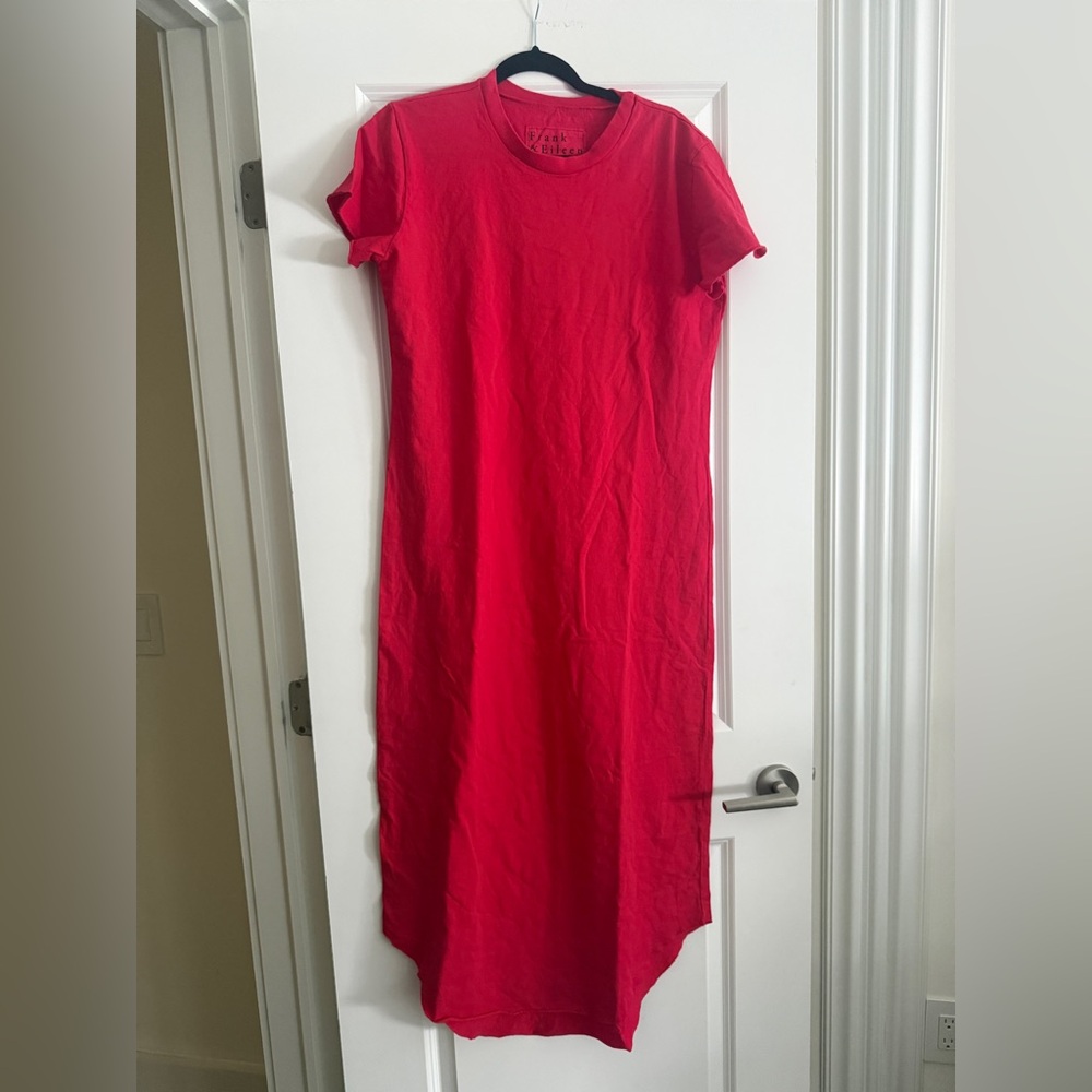 New Frank & Eileen Maxi Red Harper Dress L - Picture 2 of 7